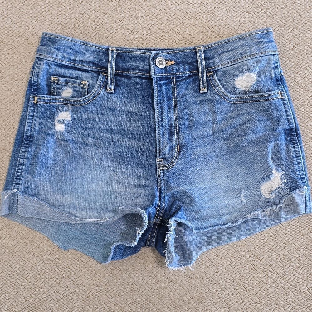 Hollister High Rise Distressed Jean Shorts - Size 3/26